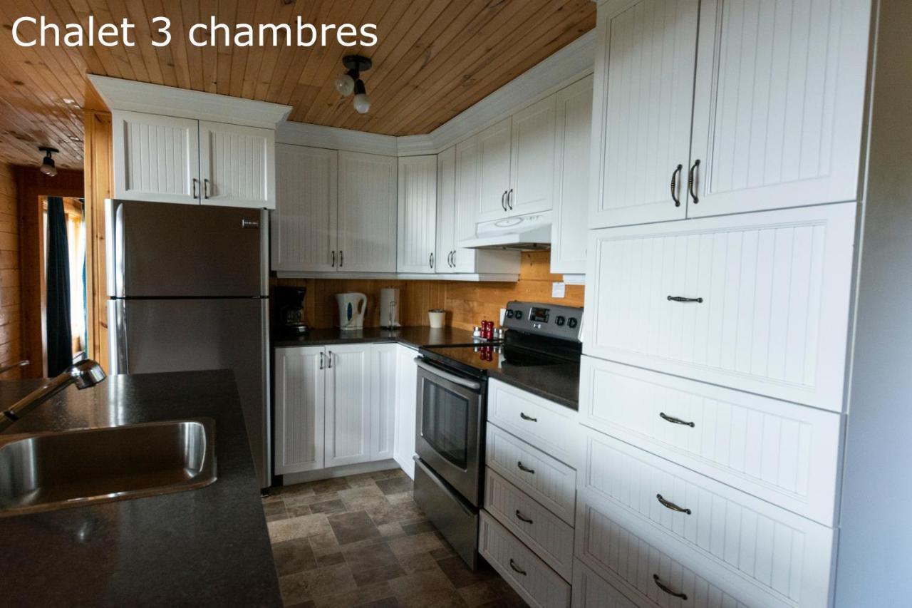 Chalets Et Spa Lac Saint-Jean 샹보르 외부 사진