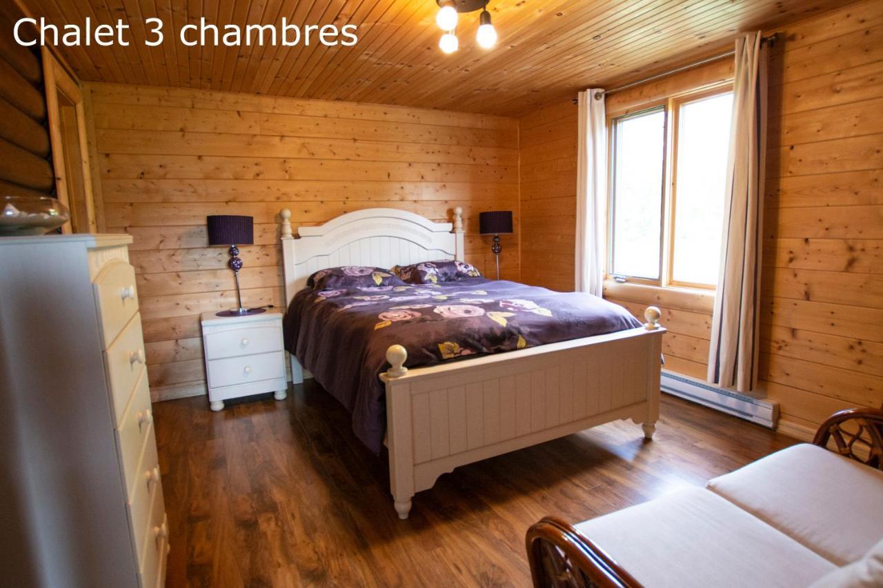 Chalets Et Spa Lac Saint-Jean 샹보르 외부 사진